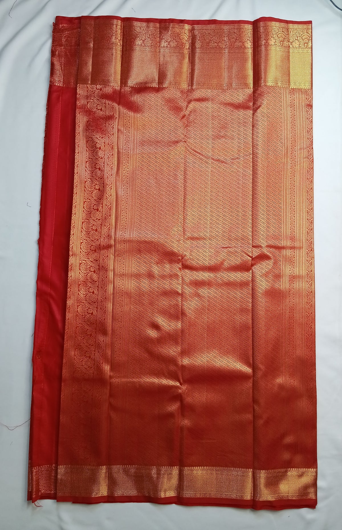 Rich Red Rich Silk Saree