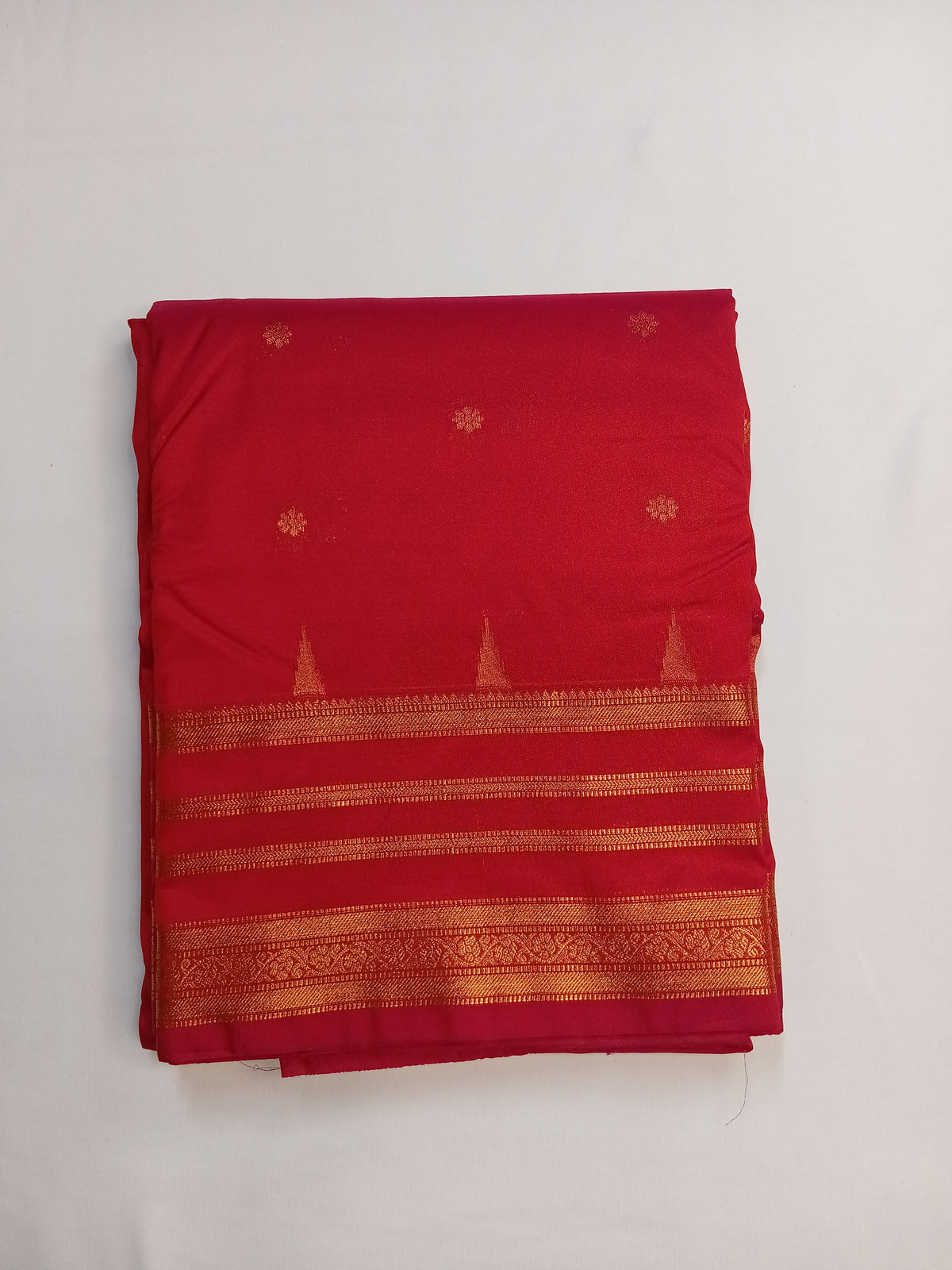 Rani Pink Savitri Silk Temple Border Sarees