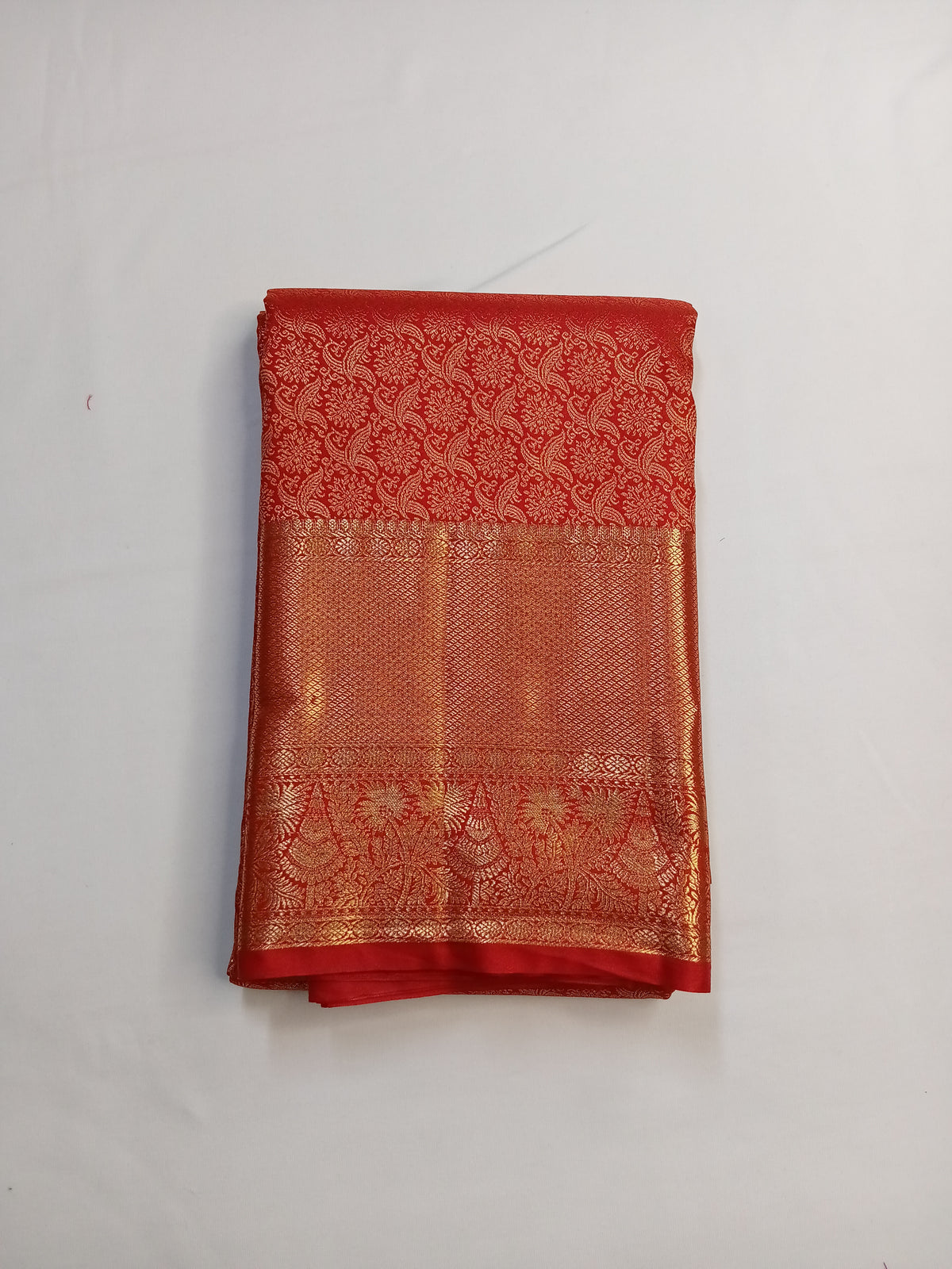 Rich Red Rich Silk Saree
