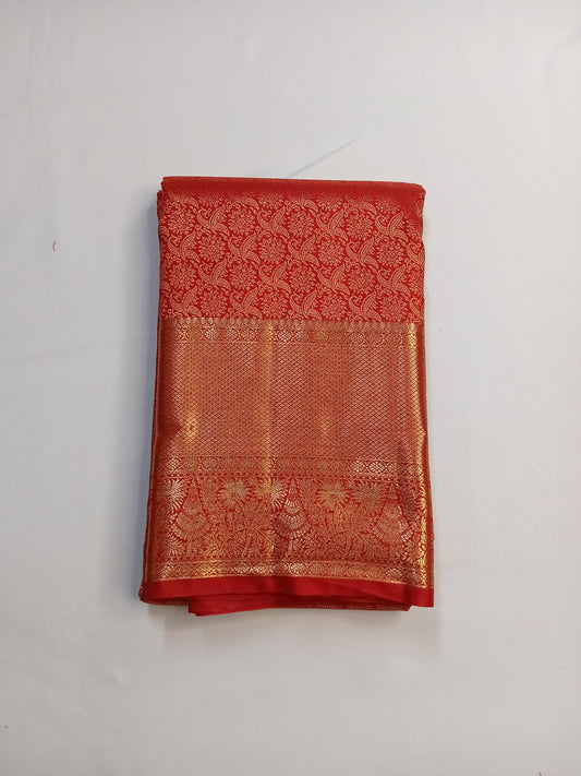 Rich Red Rich Silk Saree