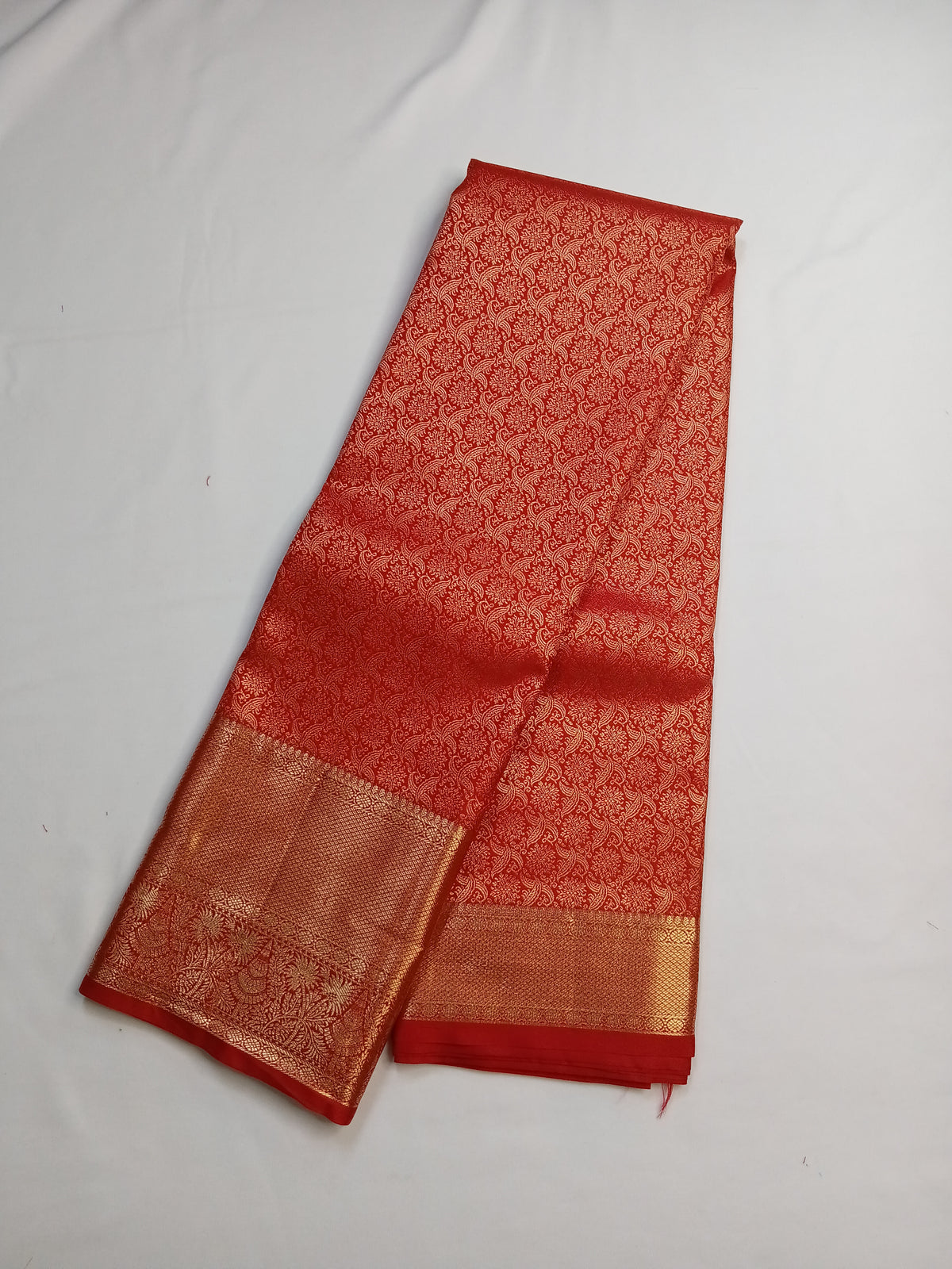 Rich Red Rich Silk Saree