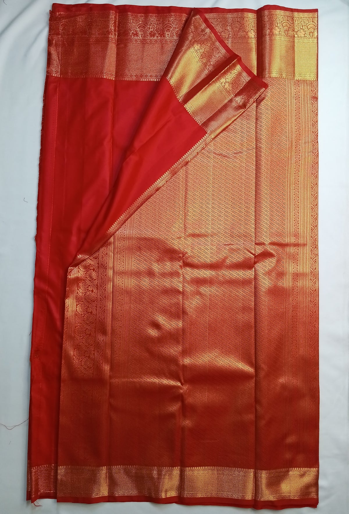 Rich Red Rich Silk Saree