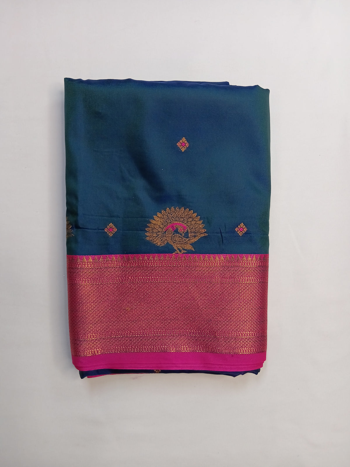 Royal Blue Manika Semi Silk Saree