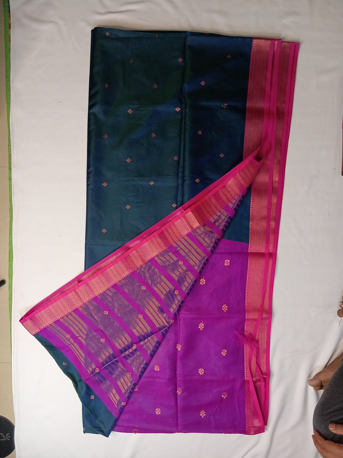 Royal Blue Manika Semi Silk Saree