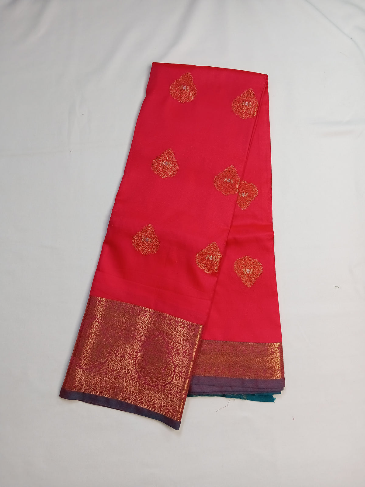 Rani Pink Kashmiri Silk Saree with Rich Border
