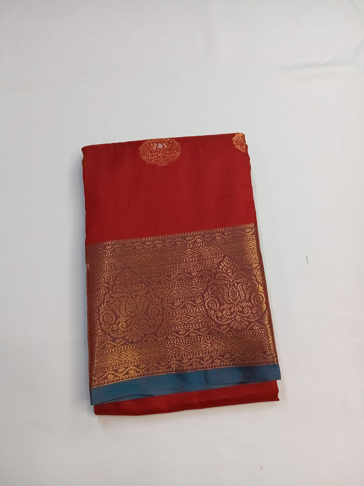 Maroon Red Kashmiri Silk Saree with Rich Border